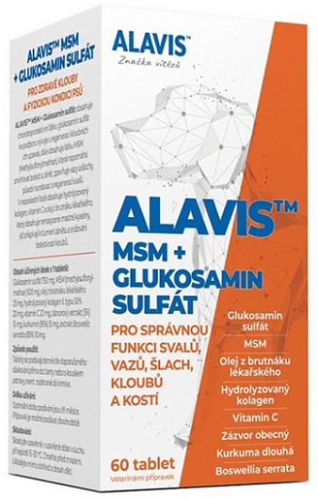 Alavis MSM + Glukosamin sulfát pre správnu funkciu šliach a kĺbov u psov 60 tbl