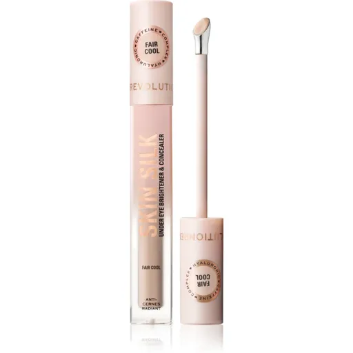 Makeup Revolution Skin Silk Under Eye Brightener & Concealer rozjasňujúci korektor odtieň Fair Cool 4 ml