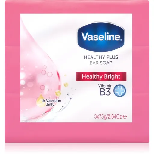 Vaseline Healthy Bright Bar Soap sada tuhých mydiel 3x75 g