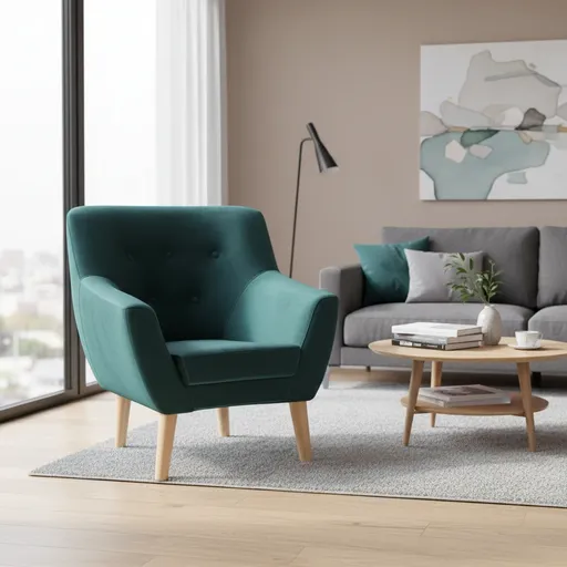 Signal Kreslo NORDIC 1 VELVET | zelená