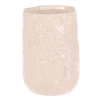 Capac pentru oală din ceramică, alb-bej , 15 x 15x 21 cm, 21 cm