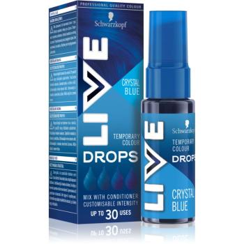 Schwarzkopf LIVE Drops zmývateľný farebný tieň odtieň Crystal Blue 30 ml