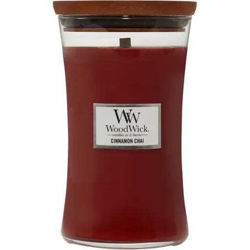 WoodWick Vonná sviečka váza veľká Cinnamon Chai, 609 g