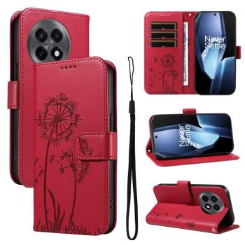 ART DANDELION Peňaženkové puzdro pre OnePlus 13R 5G červené
