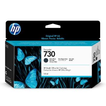 HP originál ink P2V65A, HP 730, matte black, 130ml, HP HP DESIGNJET T1600 SERIES,1700 SERIES,2600 SERIES, matt black