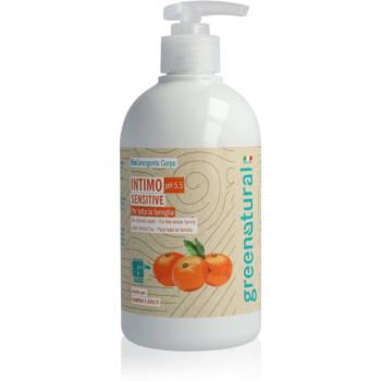 Greenatural Intimate Wash Gel Sensitive pH 5,5 BIO gél na intímnu hygienu s upokojujúcim účinkom Aloe Vera 500 ml