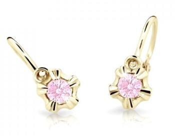 Cutie Jewellery Zlaté detské náušnice C2158-10-X-1 ružová