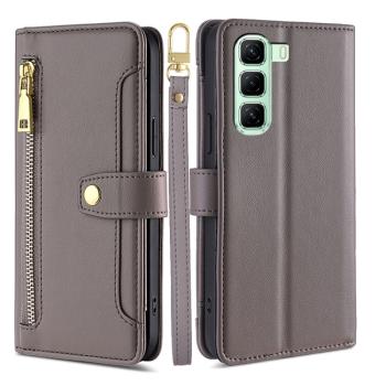 PASTEL Peňaženkové puzdro pre Infinix Hot 50 5G šedé