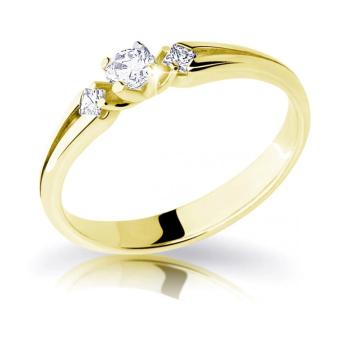 Cutie Diamonds Elegantný zásnubný prsteň zo žltého zlata s diamantmi DZ6866-2105-10-X-1 54 mm