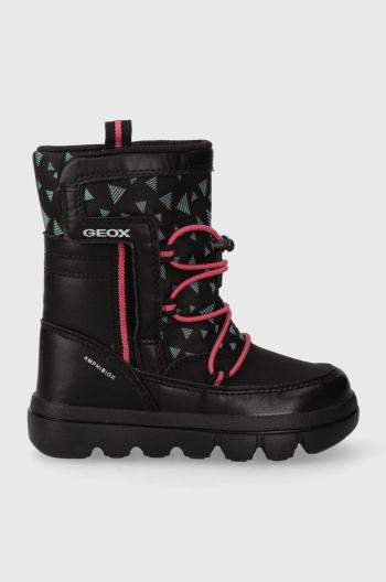 Detské snehule Geox J36HWC 0BCMN J WILLABOOM B A čierna farba