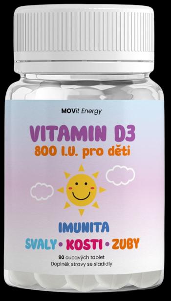 MOVIT ENERGY Vitamin D3 800 I.U. pre deti 90 tabliet