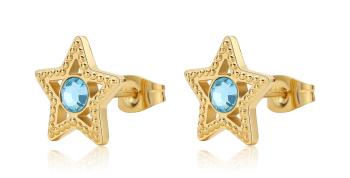 S'Agapõ Pozlátené náušnice Hviezdičky Lucky Light SKT50