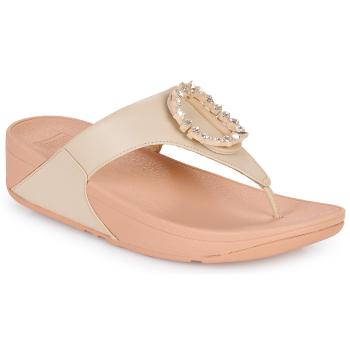 FitFlop  LULU CRYSTAL-CIRCLET LEATHER TOE-POST SANDALS  Sandále Ružová