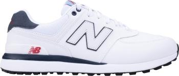 New Balance 574 Greens V2 White/Navy-2025 45,5 Pánske golfové topánky