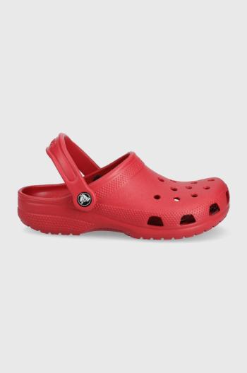 Šľapky Crocs červená farba