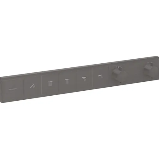 Hansgrohe RainSelect sprchová a vaňová batéria bez podomietkového telesa kartáčovaný čierny chróm 15384340