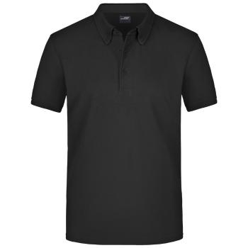 James & Nicholson Elegantná pánska polokošeľa JN964 - Čierna | XXXL