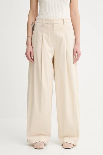 Nohavice A.L.C. Ryder béžová farba, široké, vysoký pás, 2PANT01145