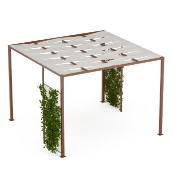 Blumfeldt Shade Cove GreenWall, pergola, 3 x 3 m, bočné steny, práškovo lakovaná farba, odolná voči poveternostným vplyvom
