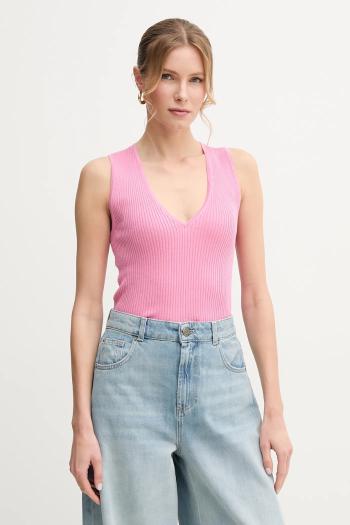 Hodvábny top Pinko dámske, ružová farba, 104808 A1KW