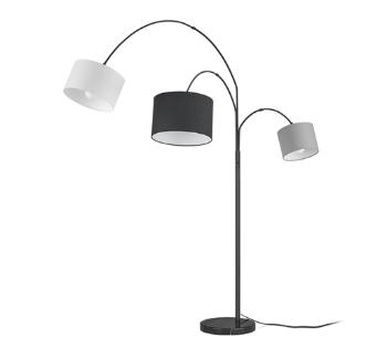 Stojaca lampa Trio Clark čierna 401700317