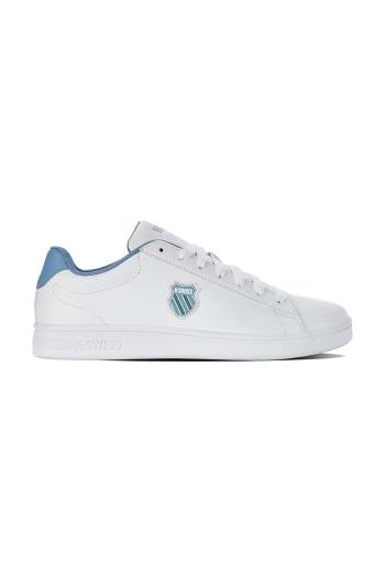 Kožené tenisky K-Swiss COURT SHIELD 06599.943.M, biela farba
