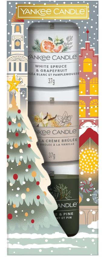 Yankee Candle Darčeková sada votívnych sviečok v skle 3 ks