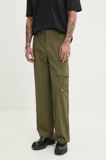 Nohavice Dickies Jackson Cargo Pant pánske, zelená farba, rovné, DK0A4XK4