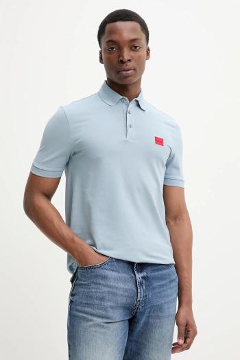 Bavlnené polo tričko HUGO s nášivkou, 50490770