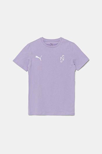 Detské tričko Puma Neymar Creativity Tee fialová farba, s nášivkou, 660102
