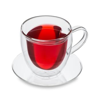 Feelino Pohár | 400 ml | Dvojstenný | Vysoko kvalitné borosilikátové sklo | Jedinečný