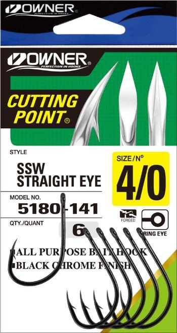 Owner Háček s očkem Cutting point 5180 - vel.1/0 / 8ks,Owner Háček s očkem Cutting point 5180 - vel.1/0 / 8ks