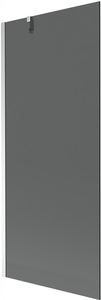 MEXEN/S - Next vaňová zástena FIX 80 x 150 cm, grafit, chróm 895-080-000-00-40-01
