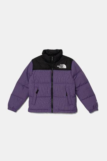 Detská páperová bunda The North Face TEEN 1996 RETRO NUPTSE JACKET fialová farba, NF0A8A4C6KO1
