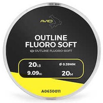 Avid carp náväzcový fluorocarbon outline fluoro-soft 20m - 0,45 mm 25 lb/11,36 kg