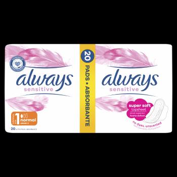 ALWAYS Ultra Sensitive Normal veľ.1 Hygienické vložky 20 kusov