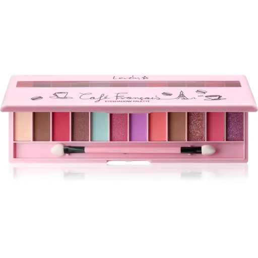 Lovely Café Francais paletka očných tieňov 12 g