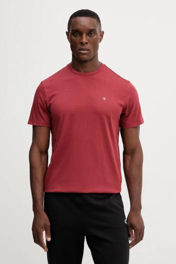 Bavlnené tričko Calvin Klein Jeans pánske, červená farba, jednofarebné, LV04RD254G