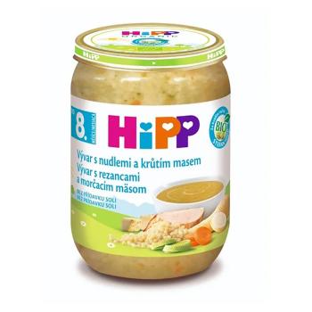 HiPP Polievka vývar s rezancami a morčacím mäsom BIO 190 g