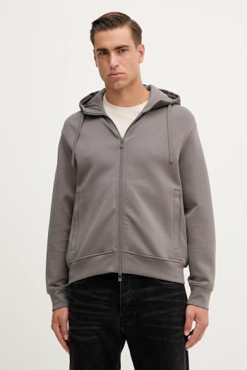 Mikina Armani Exchange šedá farba, s kapucňou, jednofarebná, XM001891 AF10818