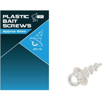 Nash držák nástrahy plastic bait screw 10 ks - 8 mm