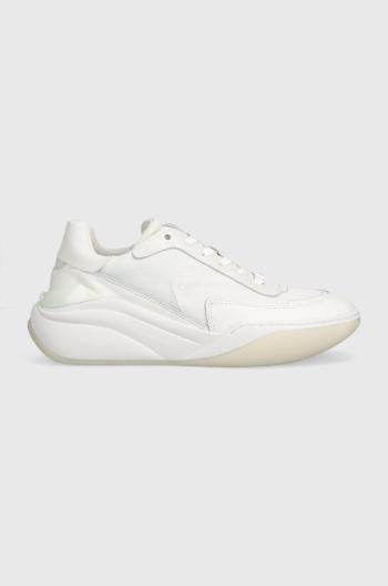 Tenisky Calvin Klein CLOUD WEDGE LACE UP biela farba, HW0HW01647