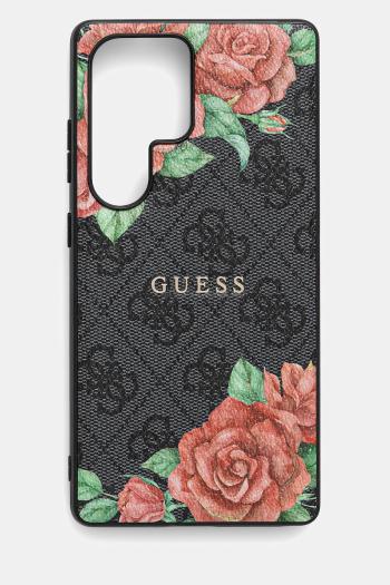 Puzdro na mobil Guess Samsung Galaxy S25 Ultra čierna farba, GUHMS25LP4ROPEMCK