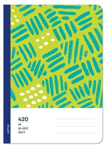 Zošit 420 A4 čistý 20 listov bezdrevný OPTYS