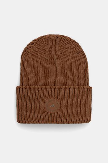 Čiapka adidas by Stella McCartney hnedá farba, JZ5527