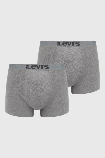 Boxerky Levi's (2-pak) pánske, šedá farba