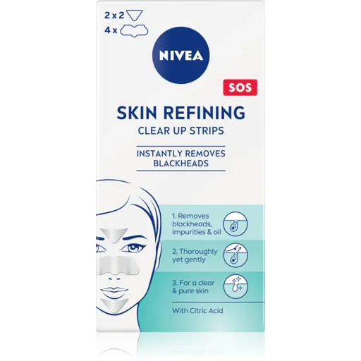 NIVEA Skin Refining čistiace pleťové náplasti 6 ks
