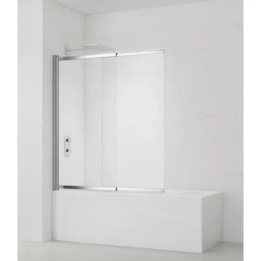 Vaňová zástena SAT Vision 140x120 cm chróm SATVZVI120CRT