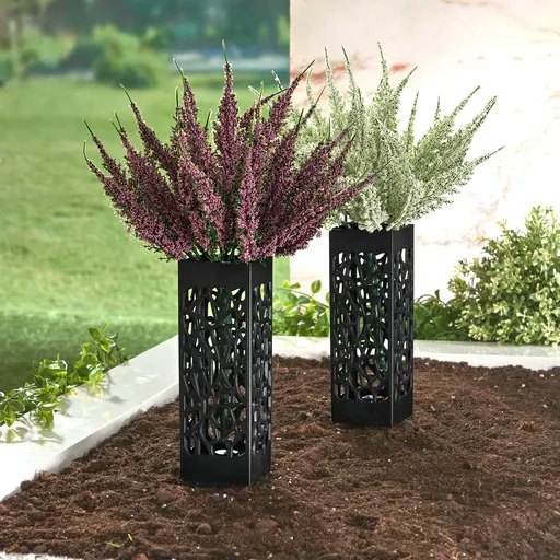 Die moderne Hausfrau Váza na umělé květiny se zápichem Ornament, 2 ks