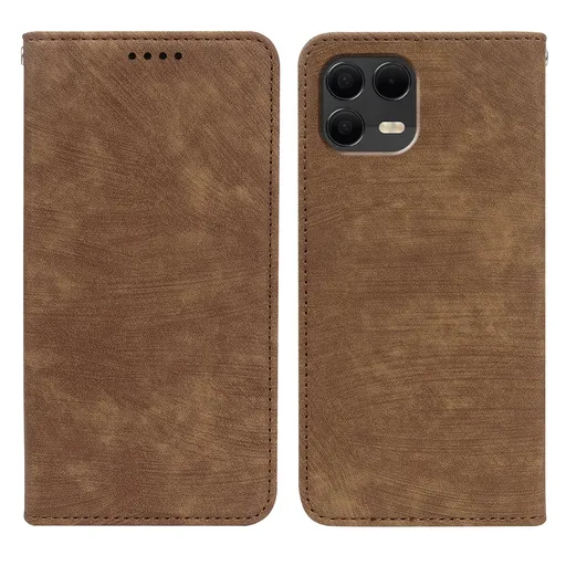 MAGNETIC Zaklápací kryt pre T Phone 3 Pro hnedý